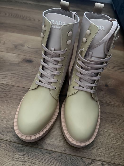 Боти от естествена кожа PRADA