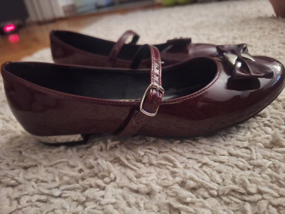 Pantofi de lac visinii