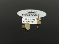Bijuteria Royal CB : Cercei banuti aur 14k 1,19 grame