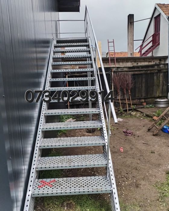 Scări metalice zincate