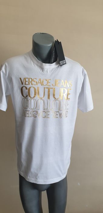 Versace Jeans Couture Cotton Regular Fit S НОВО ОРИГИНАЛ Мъжка Тениска