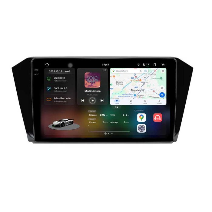 Navigatie Dedicata Volkswagen Passat B8, 10Inch, Bluetooth, Carplay