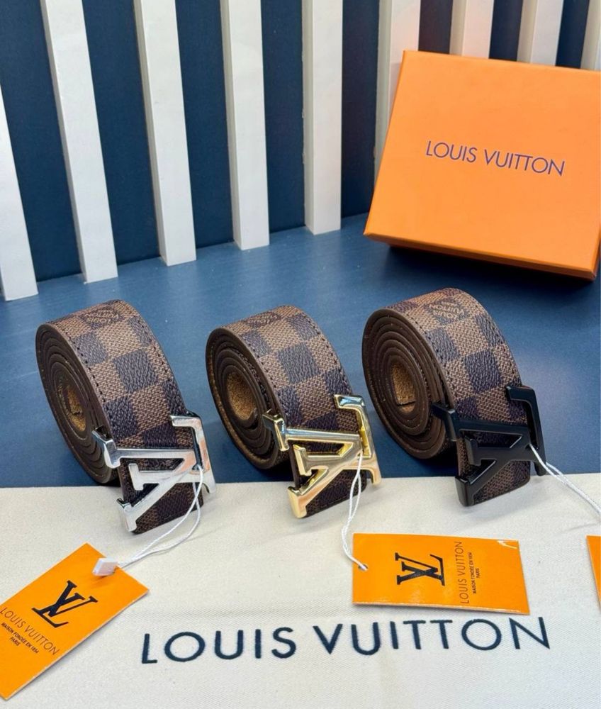 Curea Louis Vuitton LV piele naturala - premium