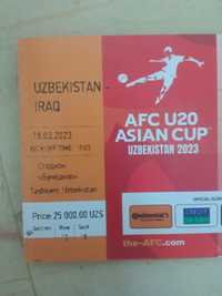 Final futbol uchun bilet bor. Uzbekistan vs Iroq