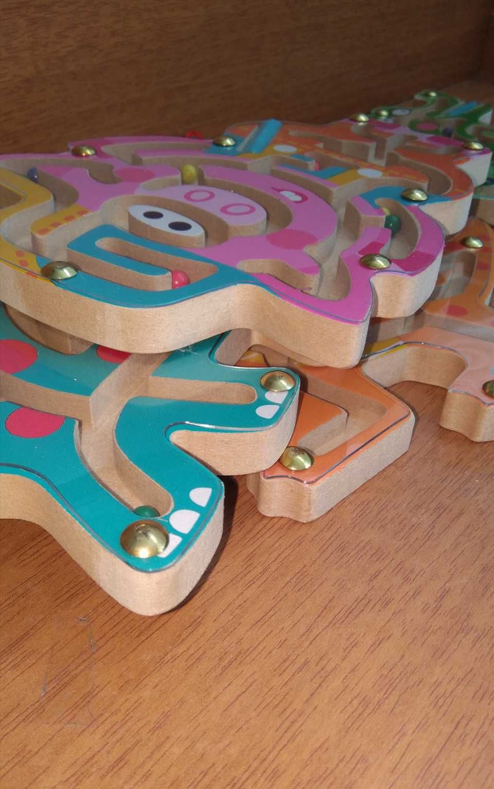 Дървени магнитни лабиринти 10 модела НОВО! / Дървени играчки