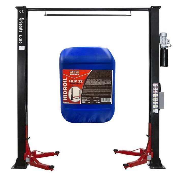 Elevator auto 2 coloane 4t 380v cu traversa pe sus + ulei gratis