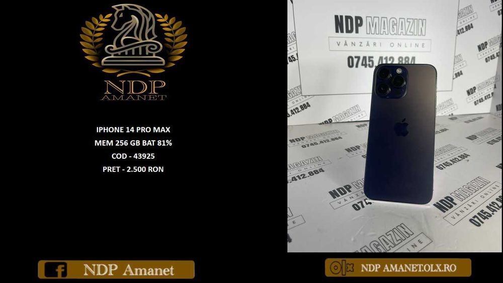 NDP Amanet NON-STOP Bld.Iuliu Maniu 69 IPHONE 14 PRO MAX (43925)