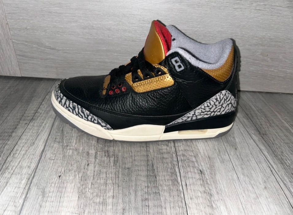 Air Jordan 3 Retro “Black Cement Gold”