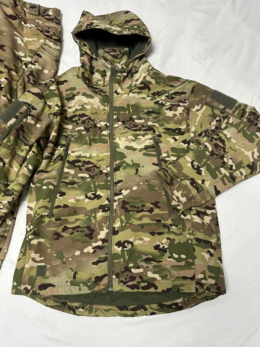 Set pentru bărbați cu jachetă glugă călduroasă căptușită cu fleece