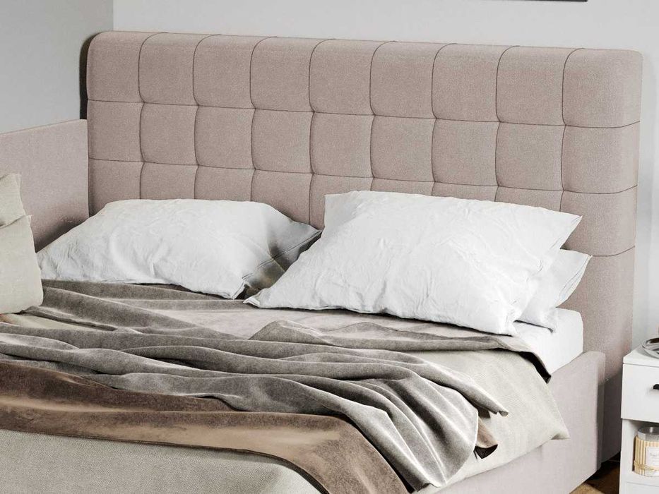 Pat Tapitat de colt Rivo Bej-Swing 2 cu somiera fixa