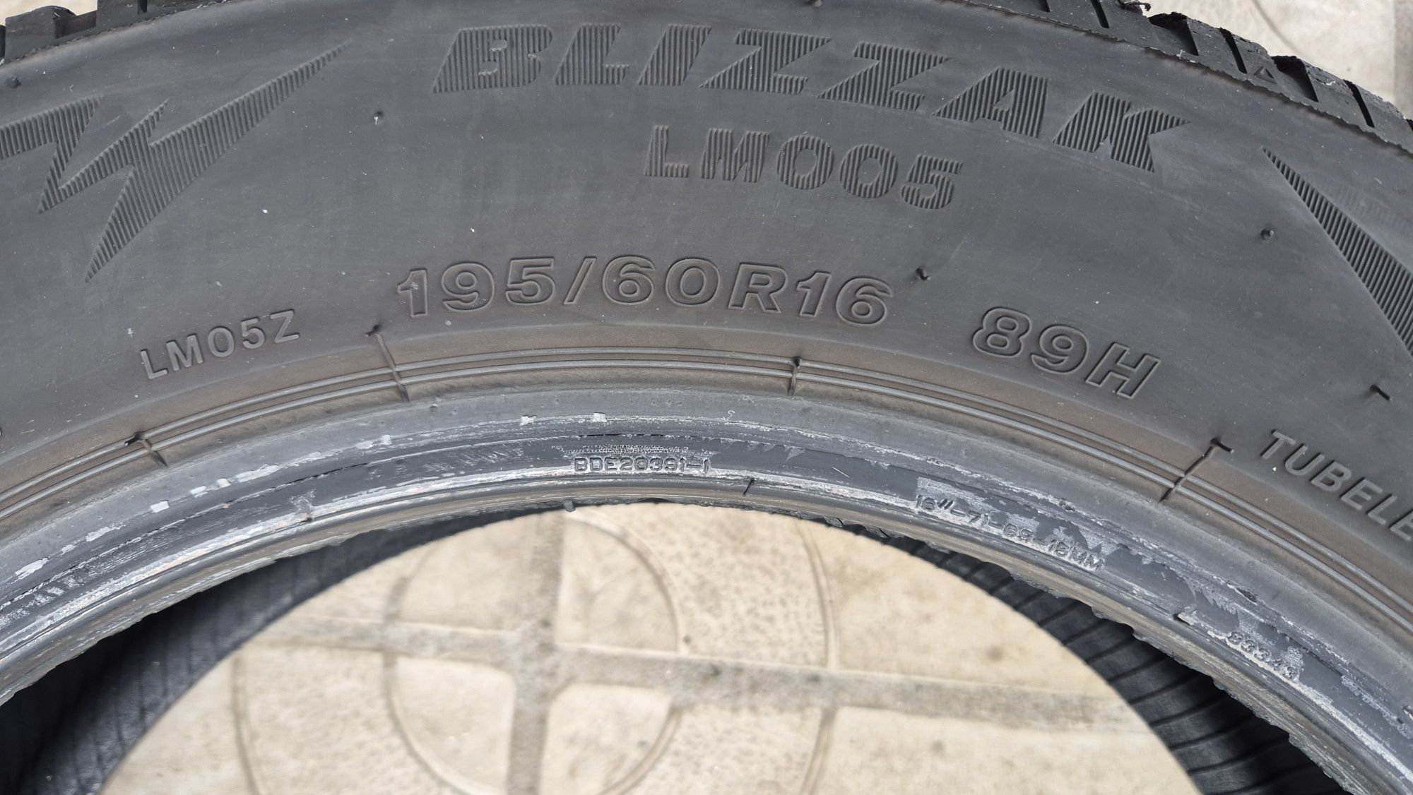 4бр.зимни гуми 195/60/16 89Н Bridgestone Blizzak LM 005