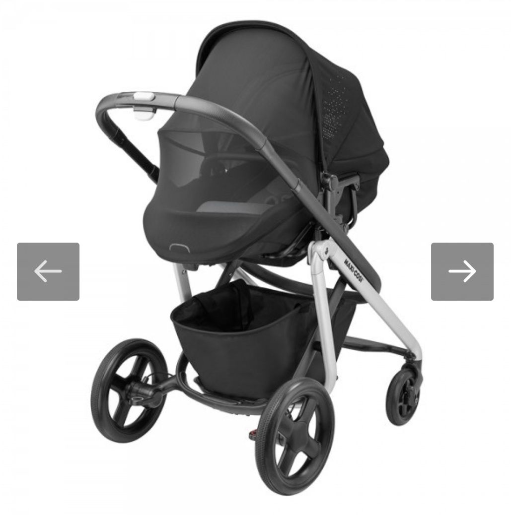 Комбинирана бебешка количка Maxi Cosi Lila Nomad Black