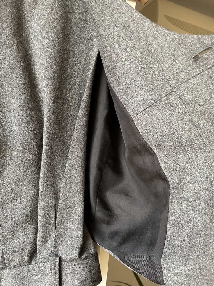 Costum lana fina vesta + pantalon Mastij (purtat 1 data)