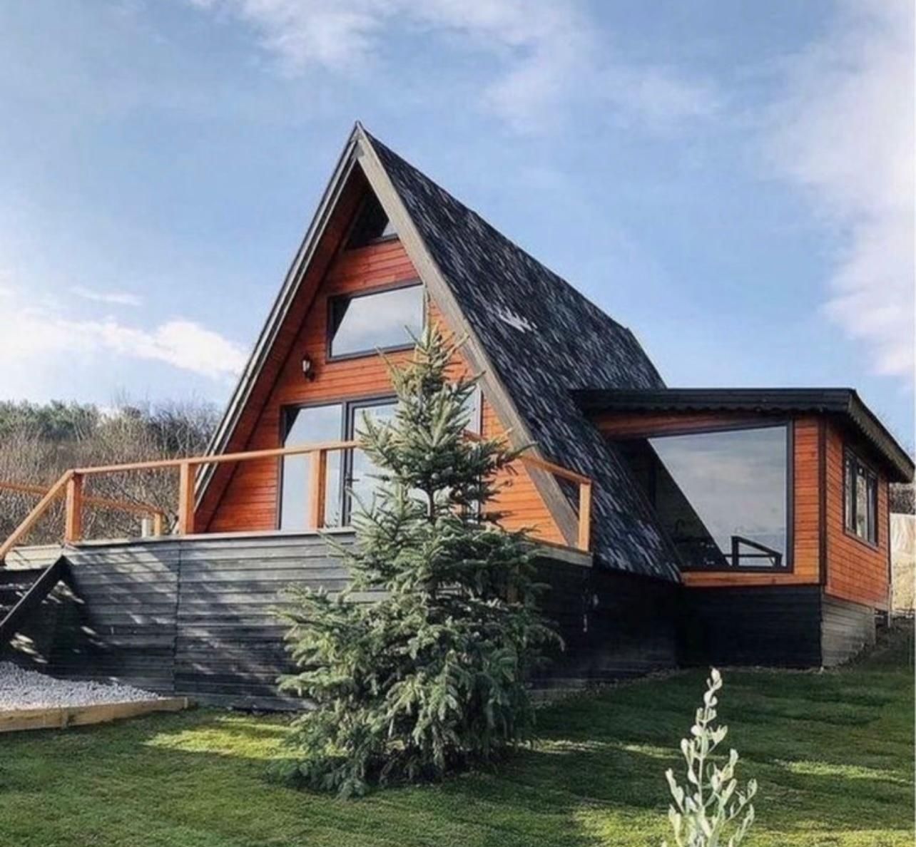 Cabane tip A din lemn diferite dimensiuni