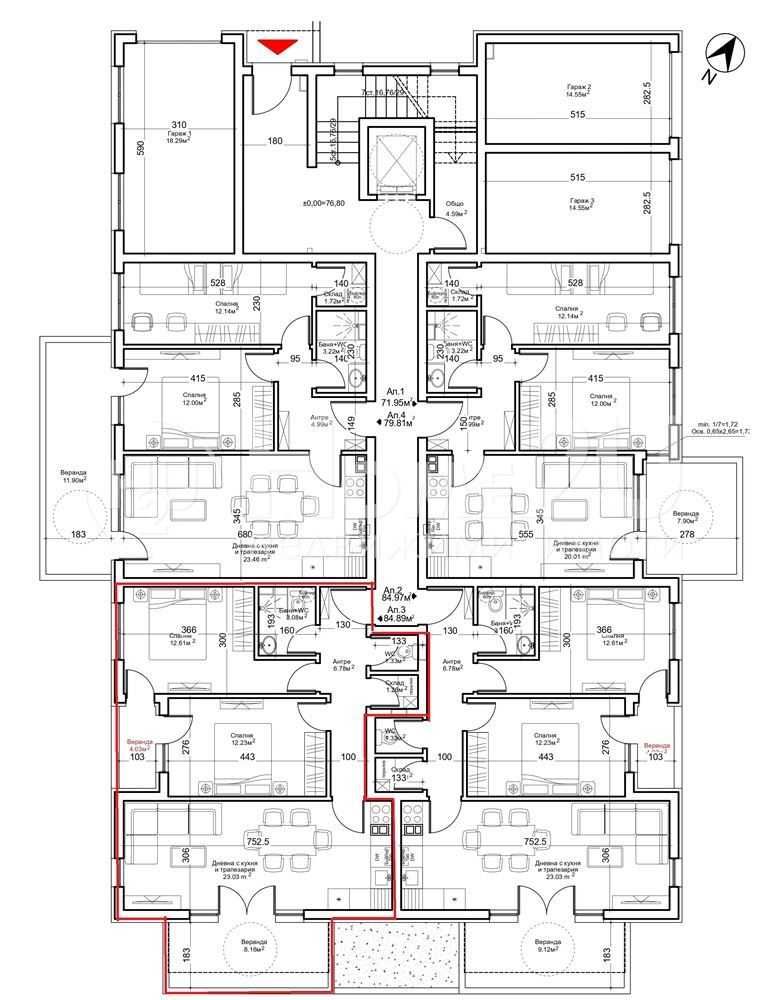 Продава се Тристаен апартамент в к.к. Св.Св. Константин и Елена - 95 кв.м за 1369 €/кв.м - Снимка #3