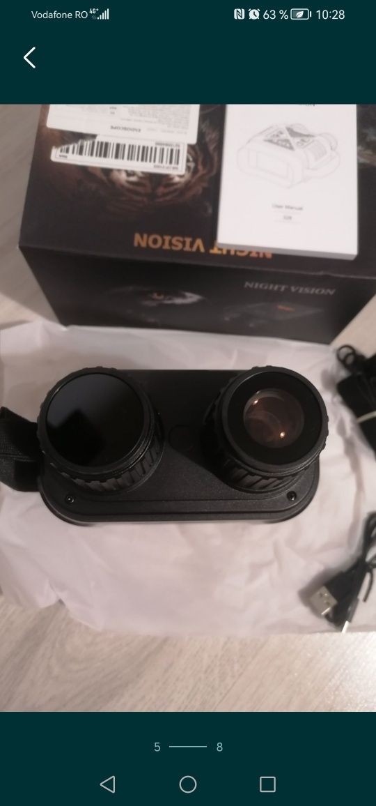Binoclu digital cu vedere de noapte 800 m Inskam, zoom 10x,ecran HD,