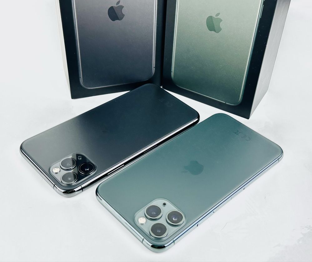 Apple iPhone 11 Pro 64GB Midnight Green / Gray 100% Battery! Гаранция!
