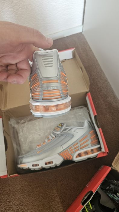 Nike Air Max Plus 3 Silver Orange Grey White
