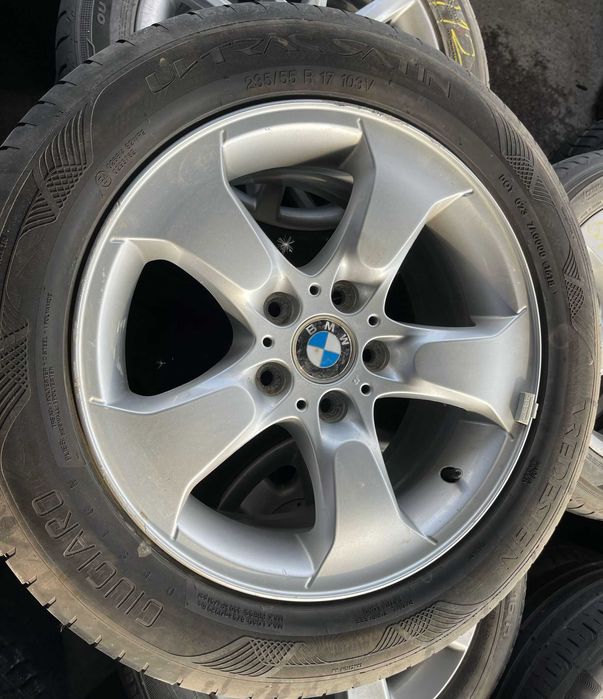 Set jante aliaj R17 originale BMW X3 E83 cu anvelope de vara