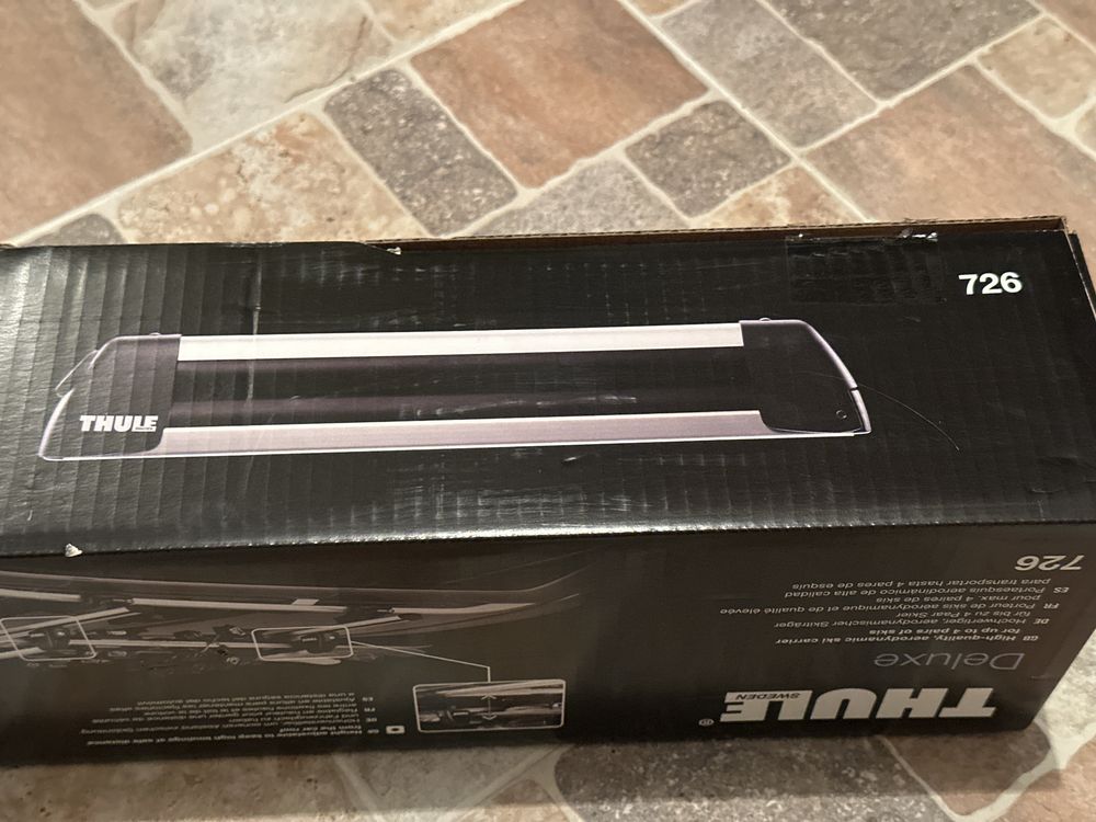 Bare transversale cu suport 4 perechi schiuri THULE