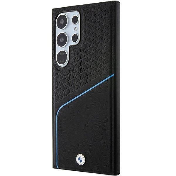 Кейс bmw hardcase signature leather textured & line magsafe за samsung