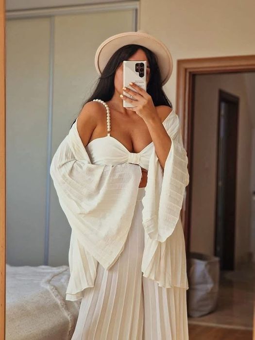 Бял комплект от 3 части