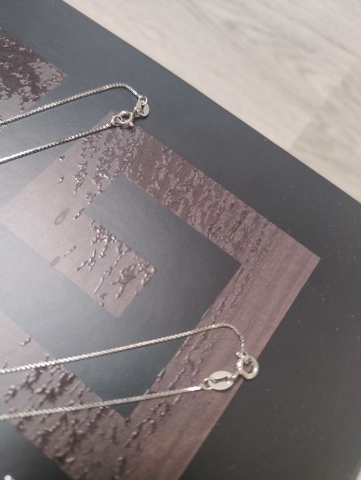 Set 2 lantisoare argint cu pandantiv 2 inimi