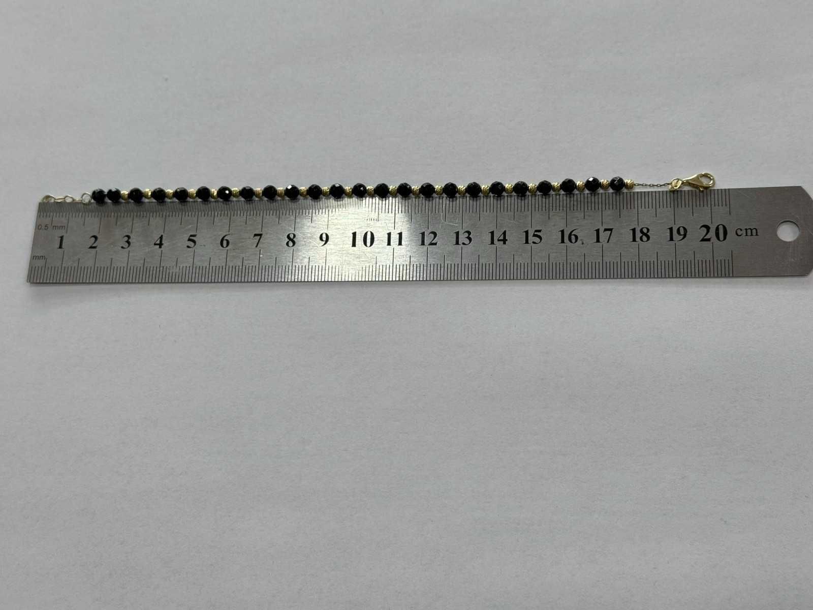 Златна гривна с мъниста - 14К (4.47гр / 20см)