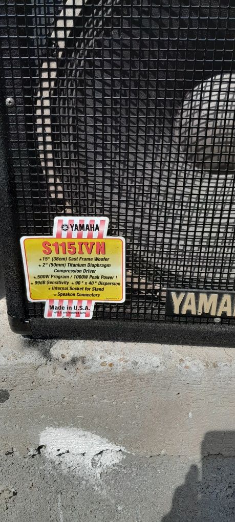 Vând 2 boxe yamaha S115, bași pasivi omnitronic BX 1550 500w