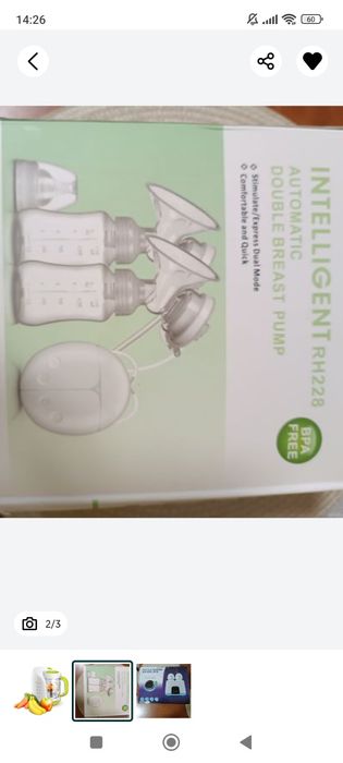 Pompă de sâni Medela Harmony și pompă dublă electrică