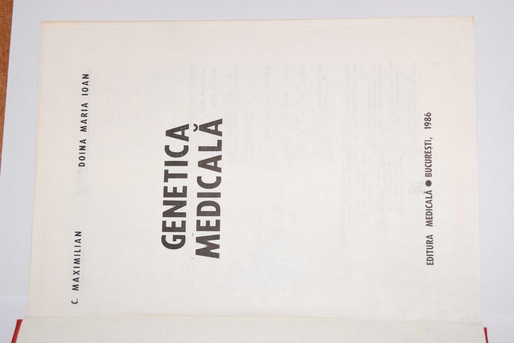 Genetica Medicală - C Maximilian, Doina Maria Ioan