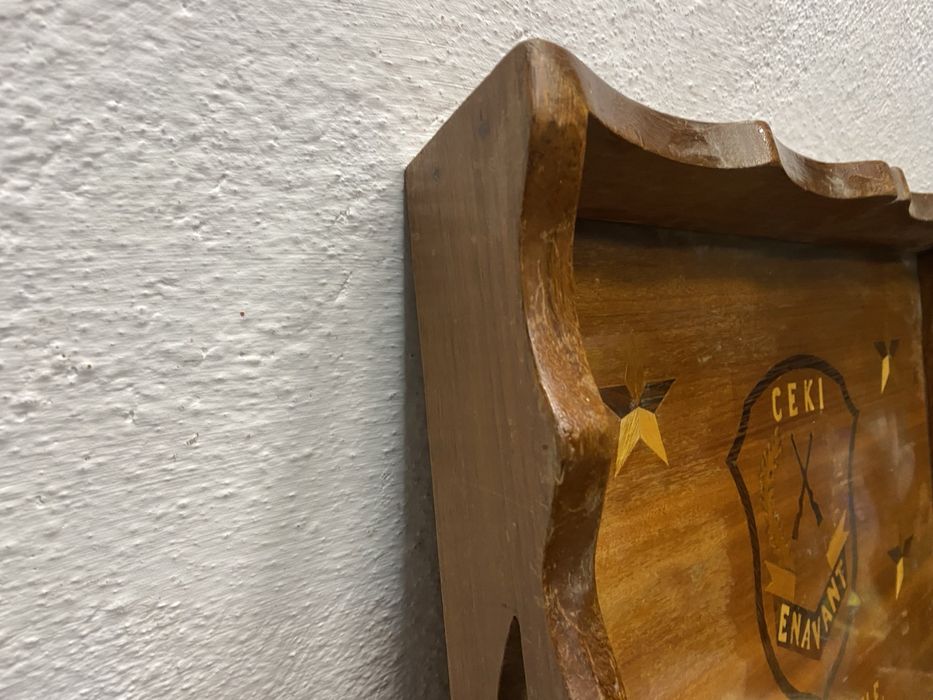 Френски ловен поднос от дъб