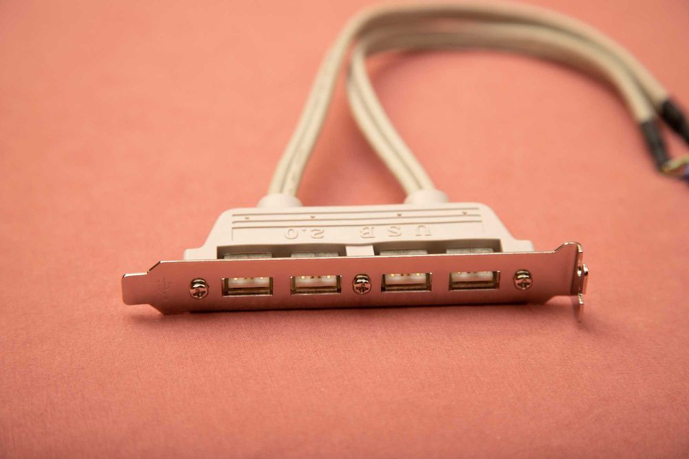 Bracket USB dual 4 port