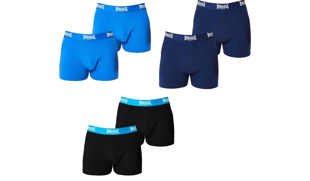 2 броя Мъжки боксерки Lonsdale Trunk - Големи размери - 2XL, 3XL 4XL