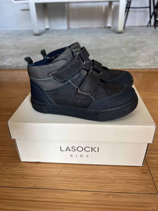 Детски есенни кожени ботуши lasocki 28