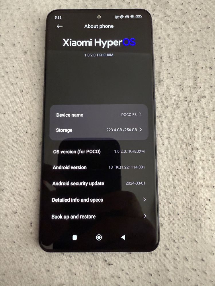 Xiaomi Poco F3 5G 256GB/8GB RAM