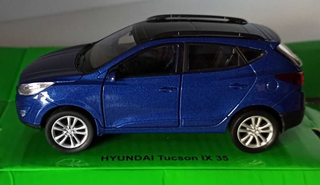 Macheta Hyundai ix35 Tucson 2010-2014 albastru - Welly 1/36