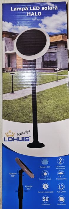 LAMPA LED solara halo 3W 260lm IP65