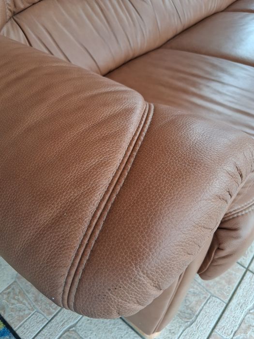 Set canapele piele naturala