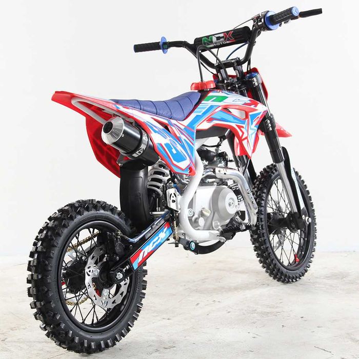 Motocicleta cross 125cc NCX CRX 4T benzina 14/12" rosu/albastru