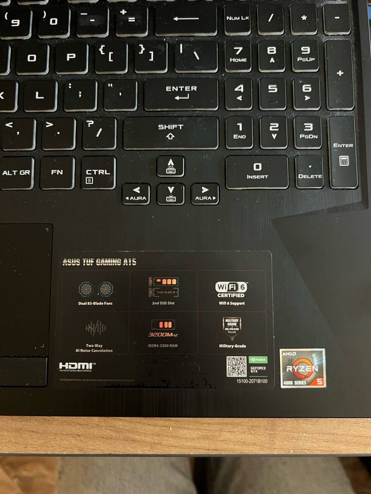 Asus tuf gaming A15