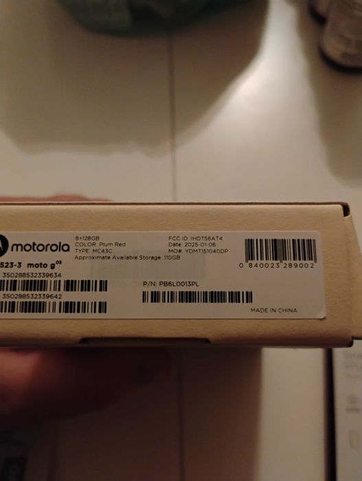Motorola G05, 128/8+16, червен,нов