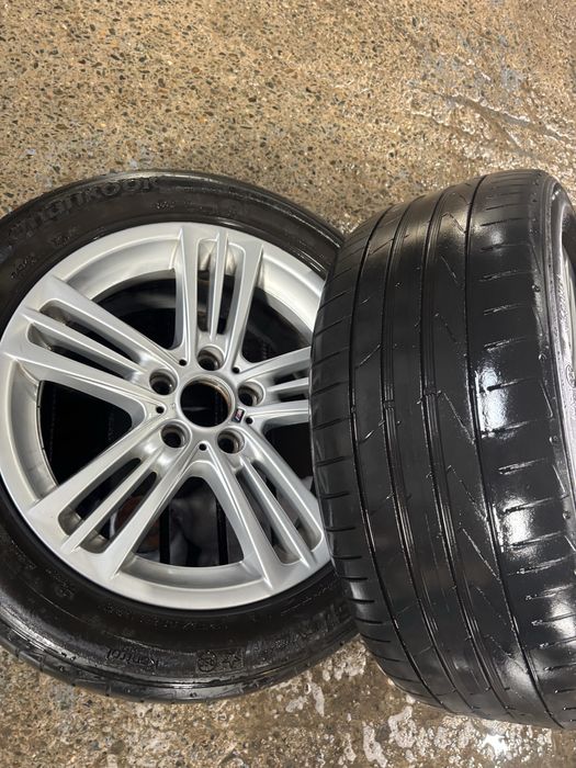 Roti jante bmw  x4 M original 18  cu anvelope 245/50/18 de vara dunlop