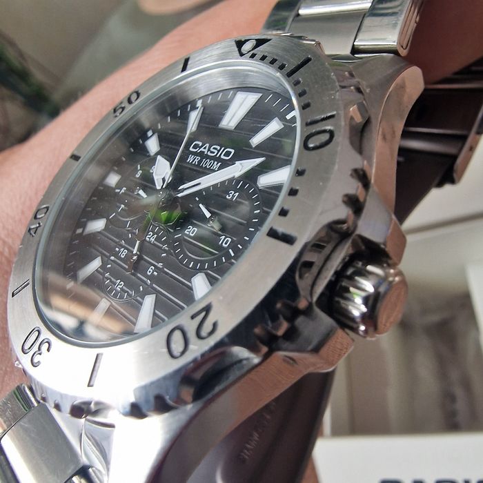 Ceas Casio Cronograf MTD-1086 baterie nouă