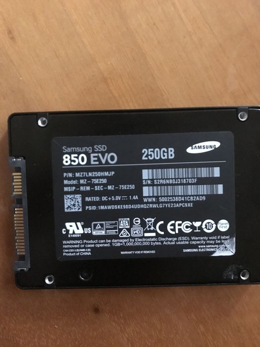 Hard SSD Samsung 850 EVO 250 Gb
