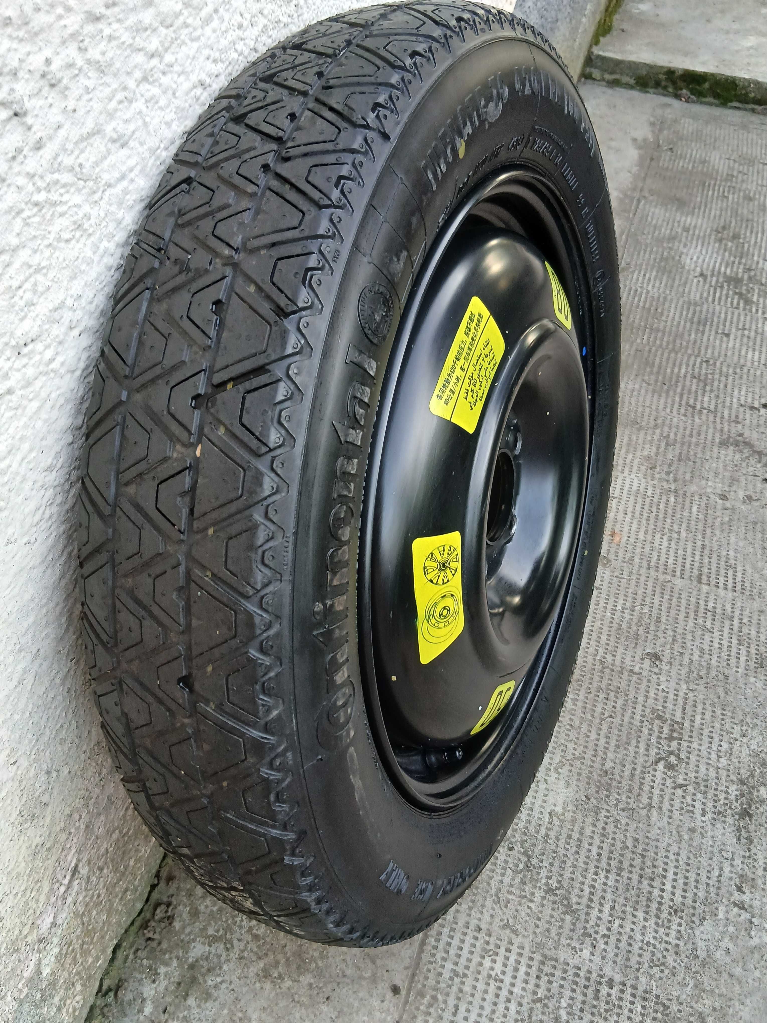 Roata rezerva slim T 125/85 R16 Peugeot, Citroen, Ford, Opel, Volvo