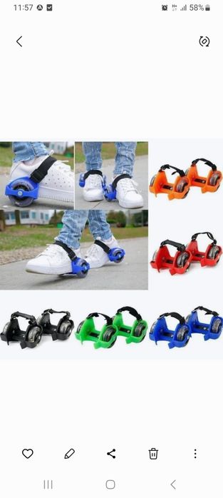 Ролики две пары розовые.