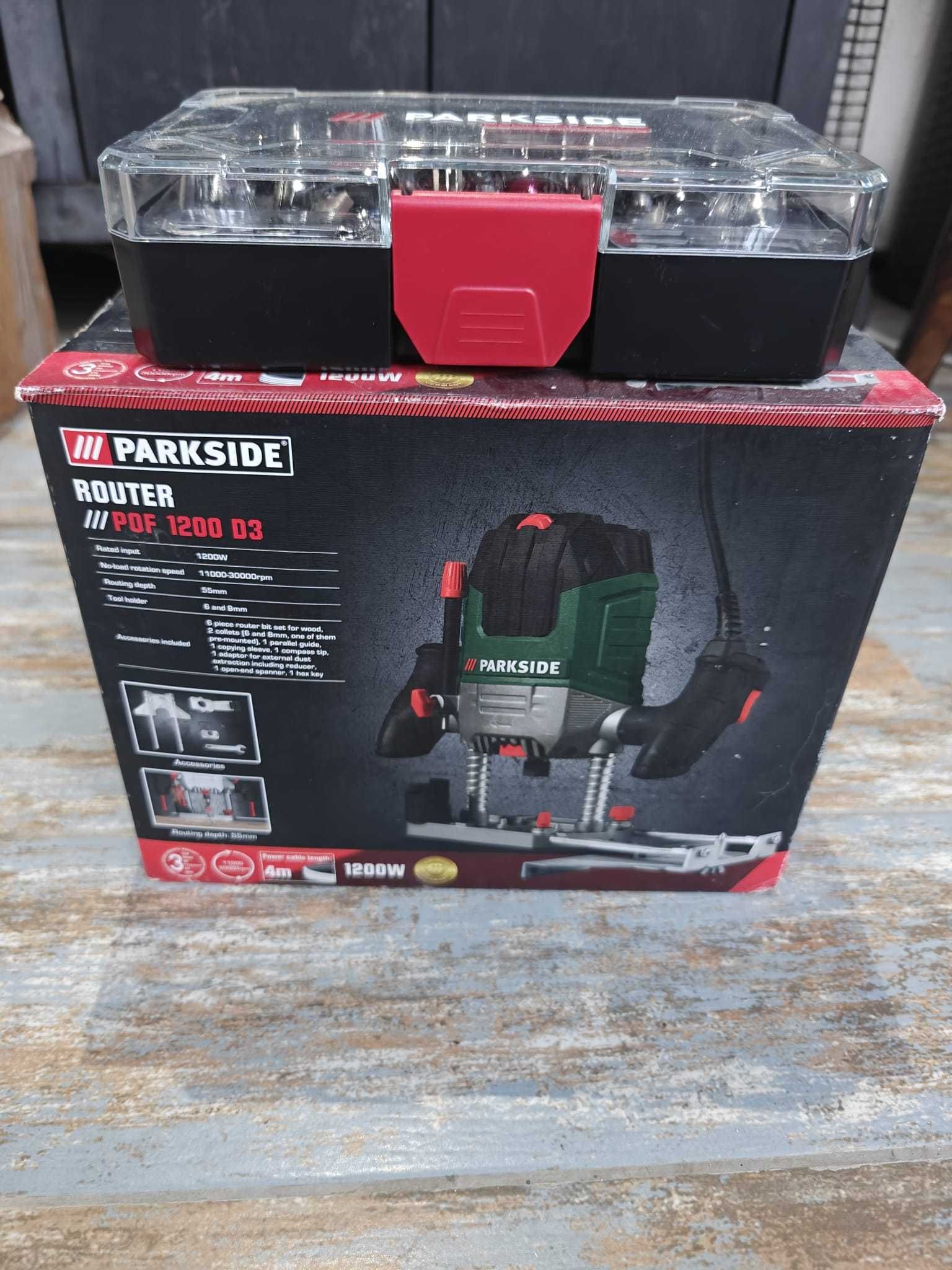 Masina de frezat Parkside POF 1200 D3, 1200 W, adancime 55 mm