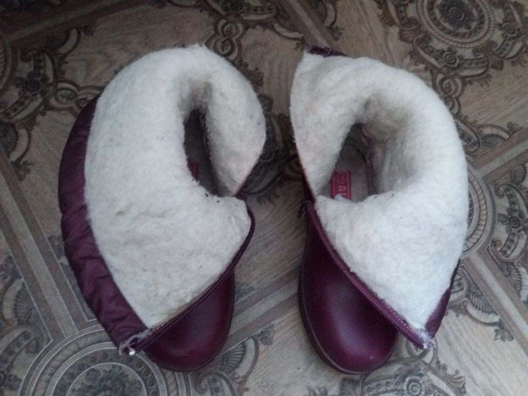 Зимняя обувь сапоги сапожки ботинки 28 размер Натуральный мех