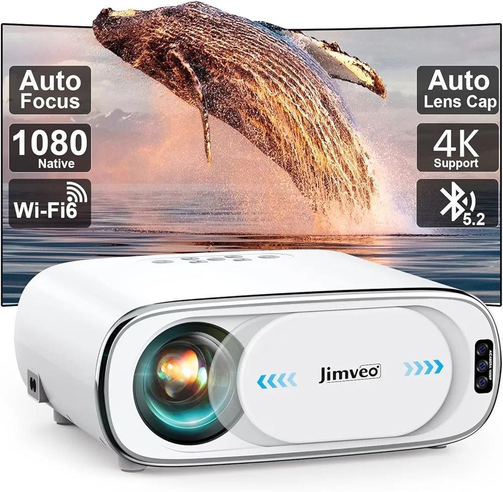 Video Proiector Jimveo E30  WiFi 6/Bluetooth Auto Focus+Auto Lens Cap